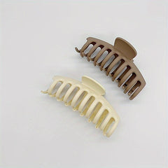 Matte Flower Hair Claw Clip Matte Heart Non Slip Strong Hold Grip Hair Jaw Clip