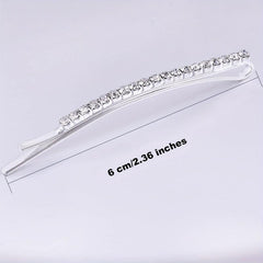 12pcs Rhinestone Hair Clips Shining Headwear Non Slip Accessory