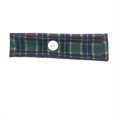 Plaid Knotted Headband Sports Sweatband Hair Band Hair Accessories