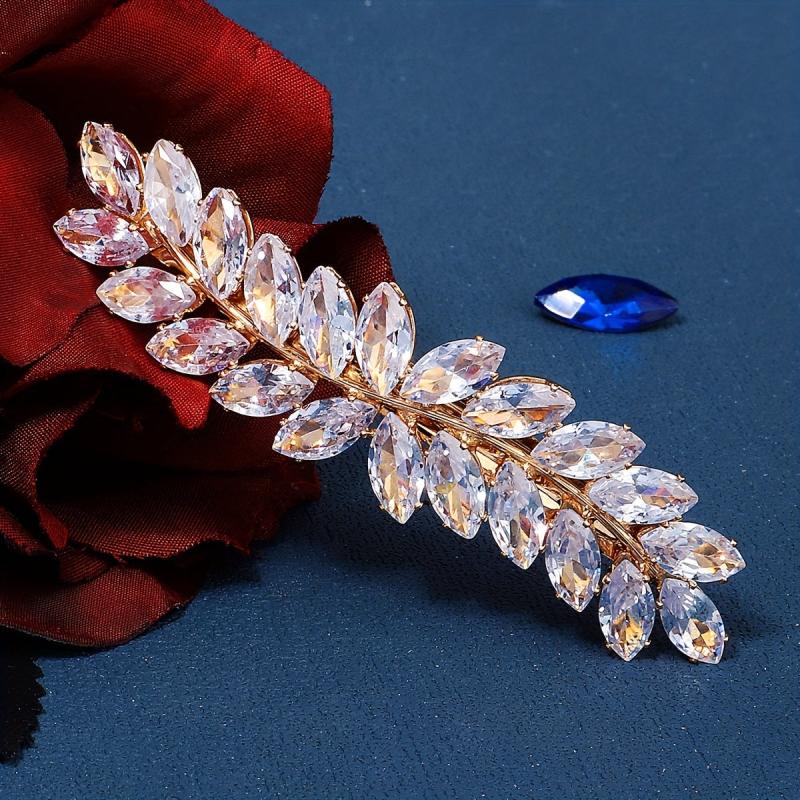 Crystal Zircon Hairpin Metal Clip Women's Hair Accessory