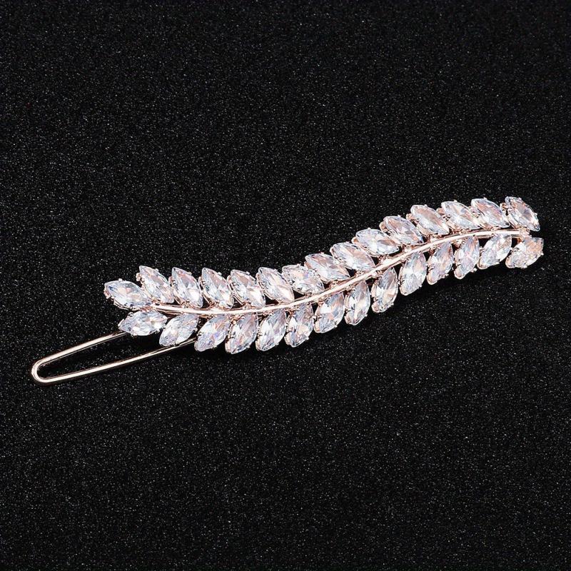 Crystal Zircon Hairpin Metal Clip Women's Hair Accessory