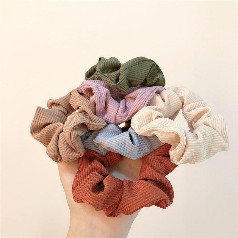 6pcs Large Elastic Scrunchies Hair Accessories