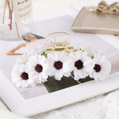 Sunflower Decor Hair Claw Banana Clip Boho Style Headwear
