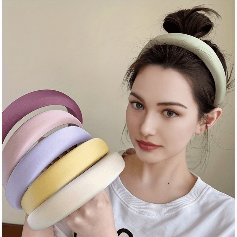 Thick Padded Women Sponge Hairband for Skincare Shower