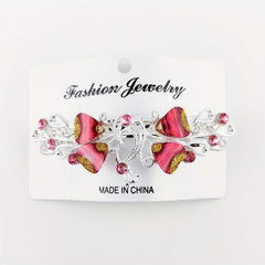 Vintage Rhinestone French Barrette Hair Clip