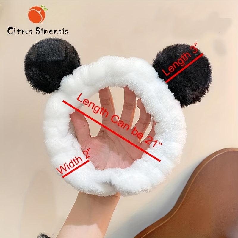 Cute Cartoon Ear Headband for Face Washing and Makeup