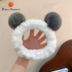 Cute Cartoon Ear Headband for Face Washing and Makeup