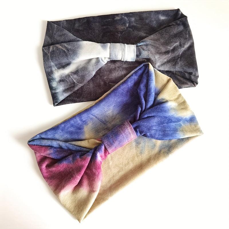 Boho Tie Dry Headband For Women Girls