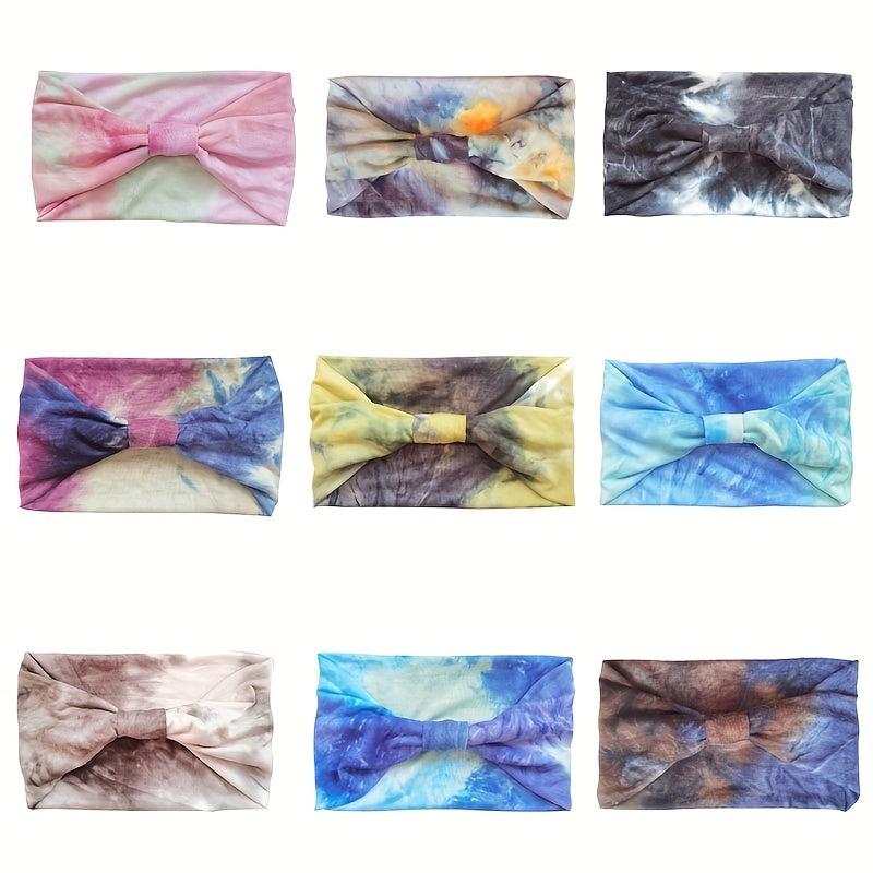 Boho Tie Dry Headband For Women Girls