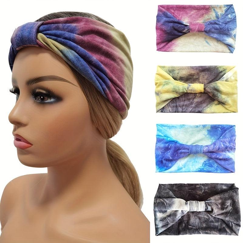 Boho Tie Dry Headband For Women Girls