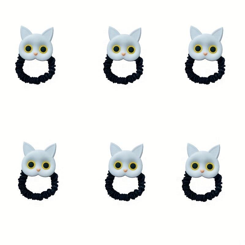 Cartoon Cat Hair Tie Sweet Animal Hair Rope Ponytail Holder