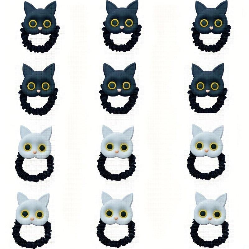 Cartoon Cat Hair Tie Sweet Animal Hair Rope Ponytail Holder