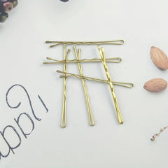 50pcs Golden Bobby Pins Non Slip Hair Clips for Girls Women