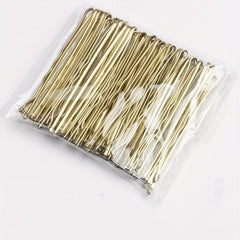 50pcs Golden Bobby Pins Non Slip Hair Clips for Girls Women