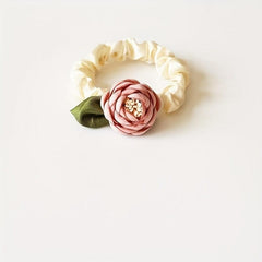Flower Leaf Scrunchies Hair Tie Elastic Ponytail Holder Hair Accessories
