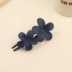 Frosted Flower Hair Clip Solid Hair Clip Ponytail Clip Side Clip Hair Accessorie