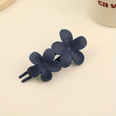 Frosted Flower Hair Clip Solid Hair Clip Ponytail Clip Side Clip Hair Accessorie