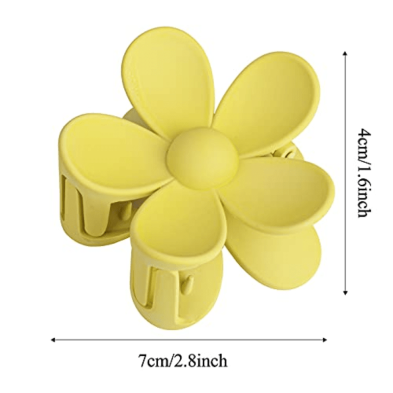 Flower Hair Claw Clip Nonslip Ponytail Holder Women Girls Hair Accessories