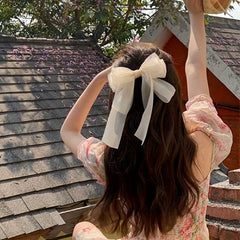 Mesh Bowknot Hair Clip French Barrette Hair Accessories