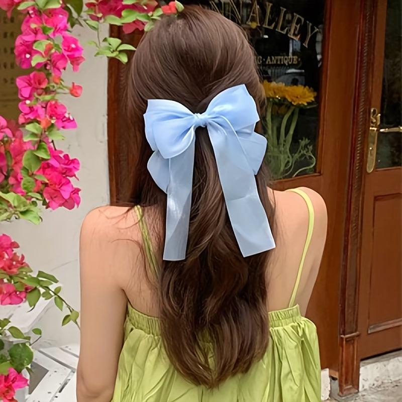 Mesh Bowknot Hair Clip French Barrette Hair Accessories