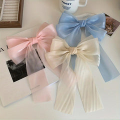 Mesh Bowknot Hair Clip French Barrette Hair Accessories