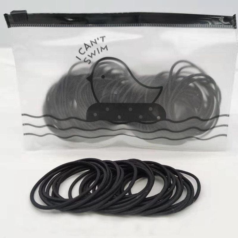 100pcs Thin Rubber Band Adult Hair Ring Women's Hair Accessories