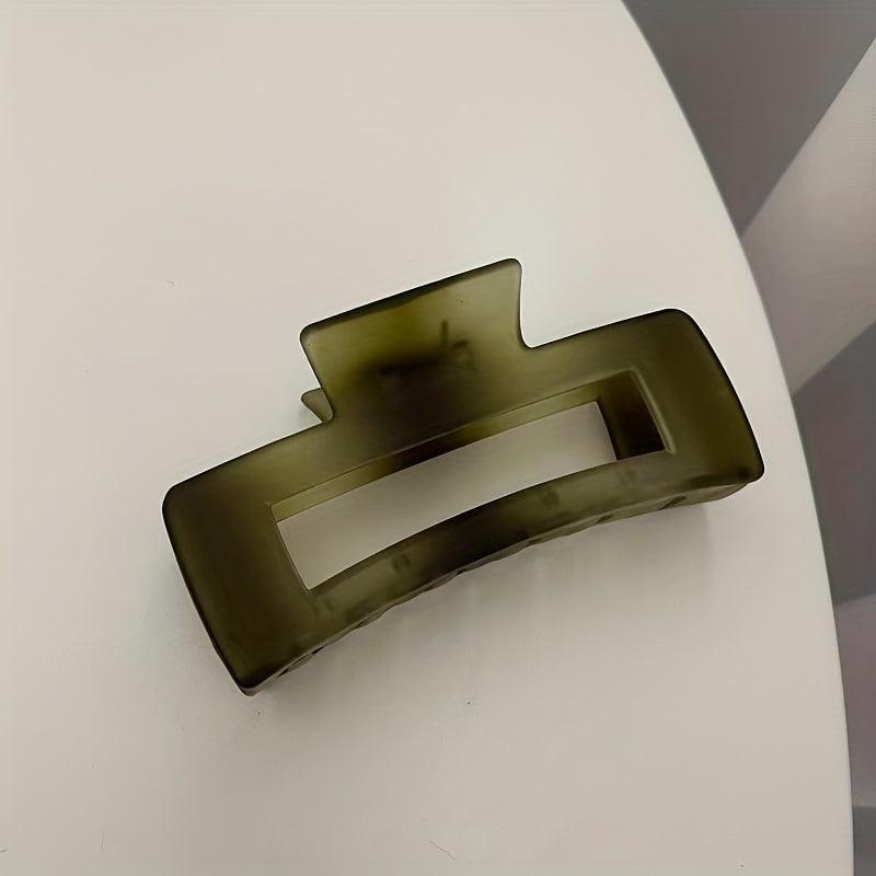 Large Frosted Rectangle Hair Claw Ponytail Holder Hair Accessories