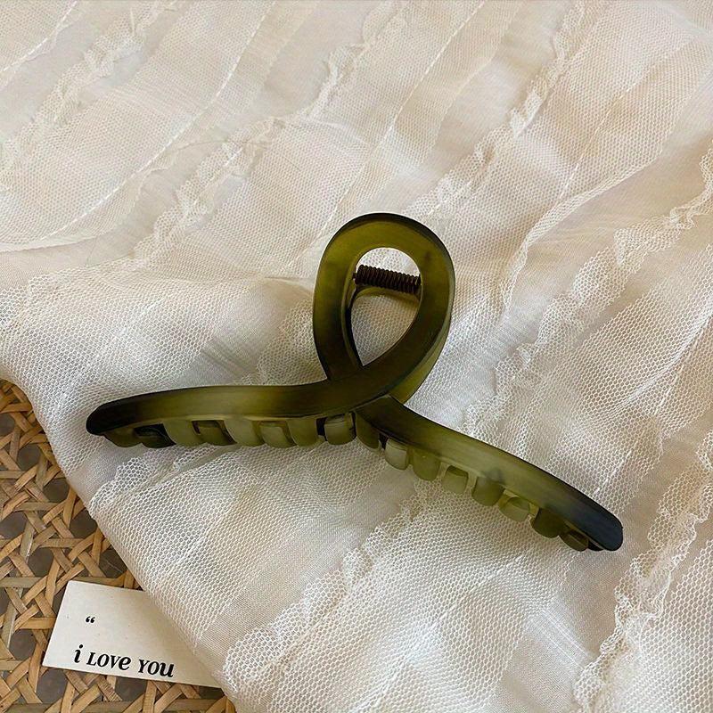 Large Frosted Rectangle Hair Claw Ponytail Holder Hair Accessories