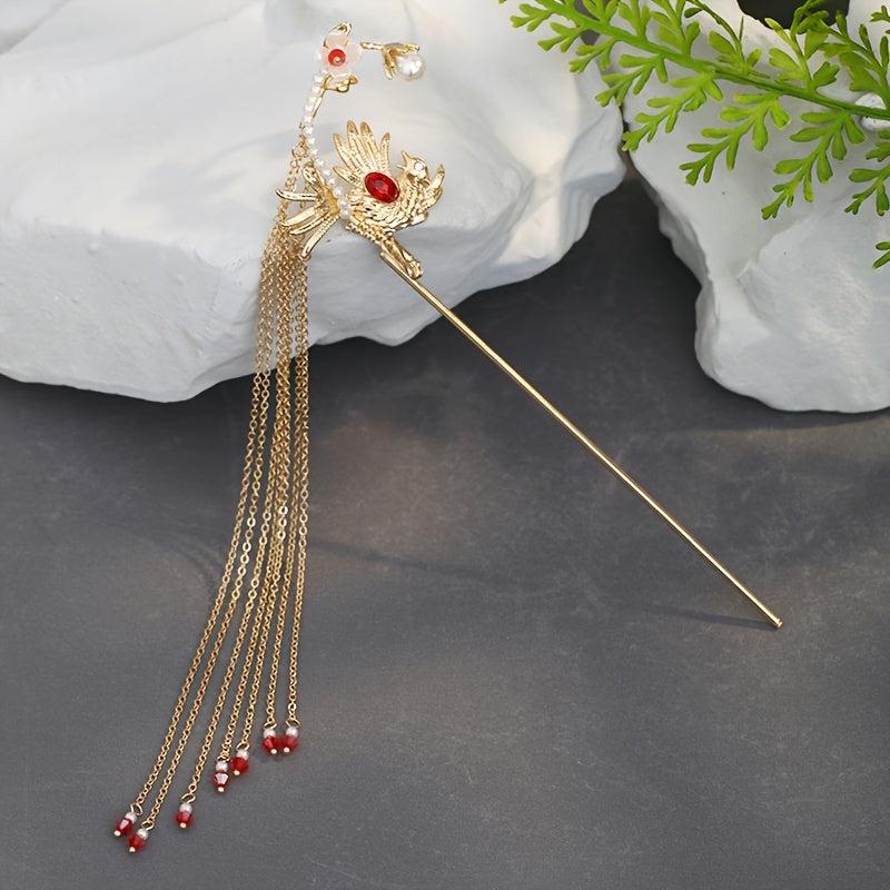 Golden Headdress Cheongsam Hair Pin Wedding Hair Accessories