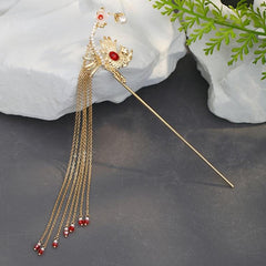 Golden Headdress Cheongsam Hair Pin Wedding Hair Accessories