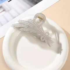 Wheat Shape Hair Claw Plastic Shark Claw Ponytail Holder