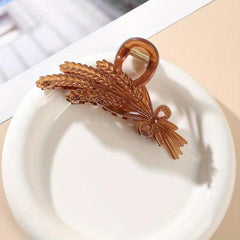 Wheat Shape Hair Claw Plastic Shark Claw Ponytail Holder