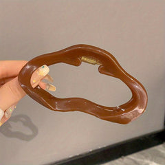 Acrylic Vintage Hair Claw Back Head Shark Claw Ponytail Holder