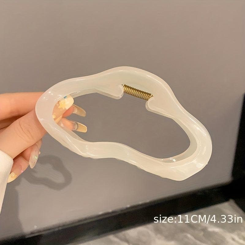 Acrylic Vintage Hair Claw Back Head Shark Claw Ponytail Holder