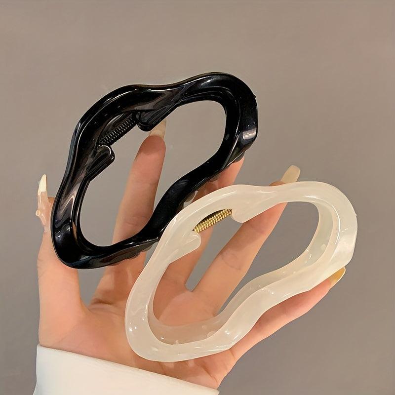 Acrylic Vintage Hair Claw Back Head Shark Claw Ponytail Holder