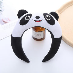Plush Panda Head Hoop Makeup Skincare Headband