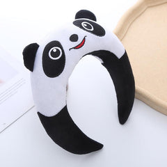 Plush Panda Head Hoop Makeup Skincare Headband