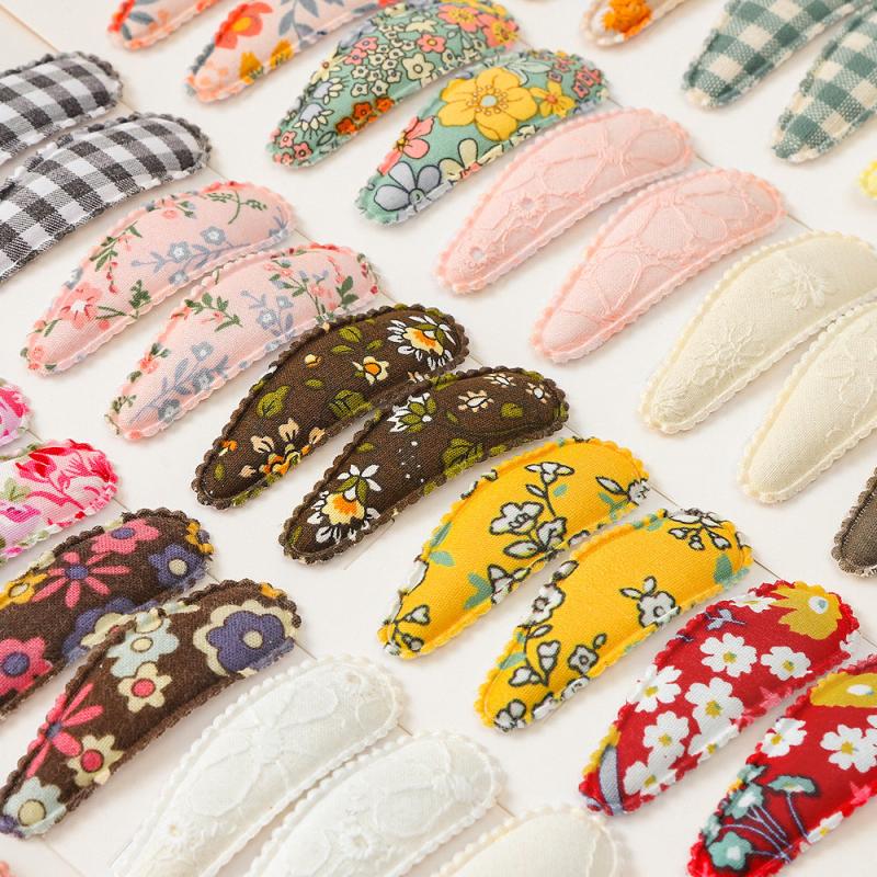 10 Pcs Flower Hair Clip Snap Barrette Hair Slides Non Slip Hair Decoration