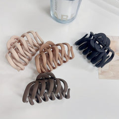 4pcs Frosted Hair Claw Retro Octopus Shape Hair Claw For Women