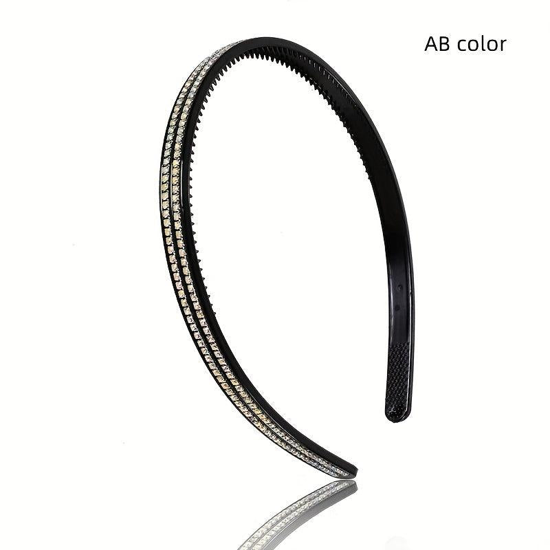Sparkling Rhinestones Wide Headband for Women