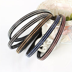 Sparkling Rhinestones Wide Headband for Women