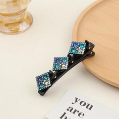 Rhinestone Flower Hair Clip Duck Billed Clip Head Jewelry Hair Accessories