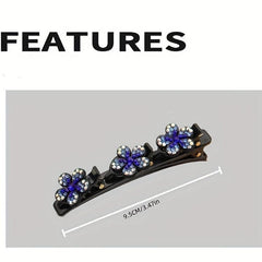 Rhinestone Flower Hair Clip Duck Billed Clip Head Jewelry Hair Accessories