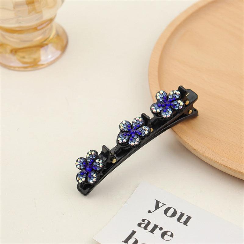 Rhinestone Flower Hair Clip Duck Billed Clip Head Jewelry Hair Accessories