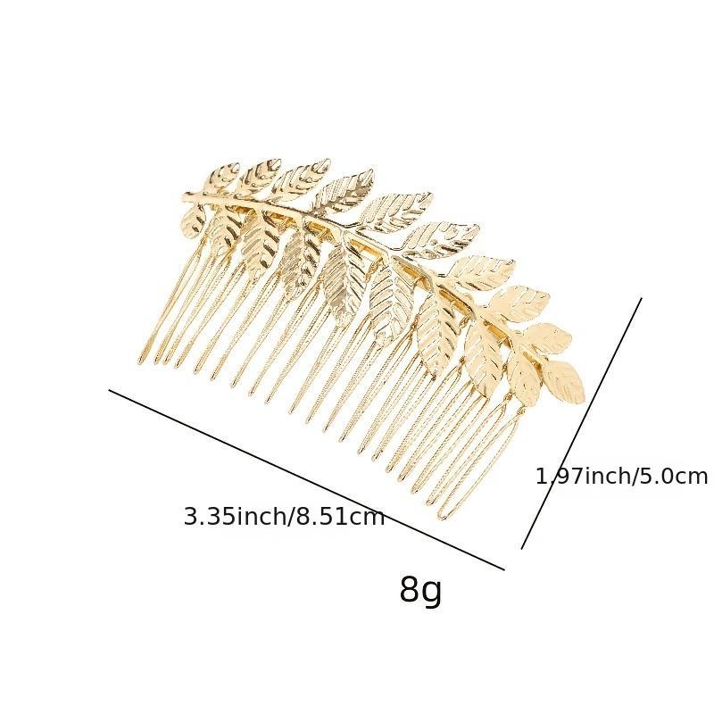 Leaf Hair Comb Silver Bridal Hair Piece