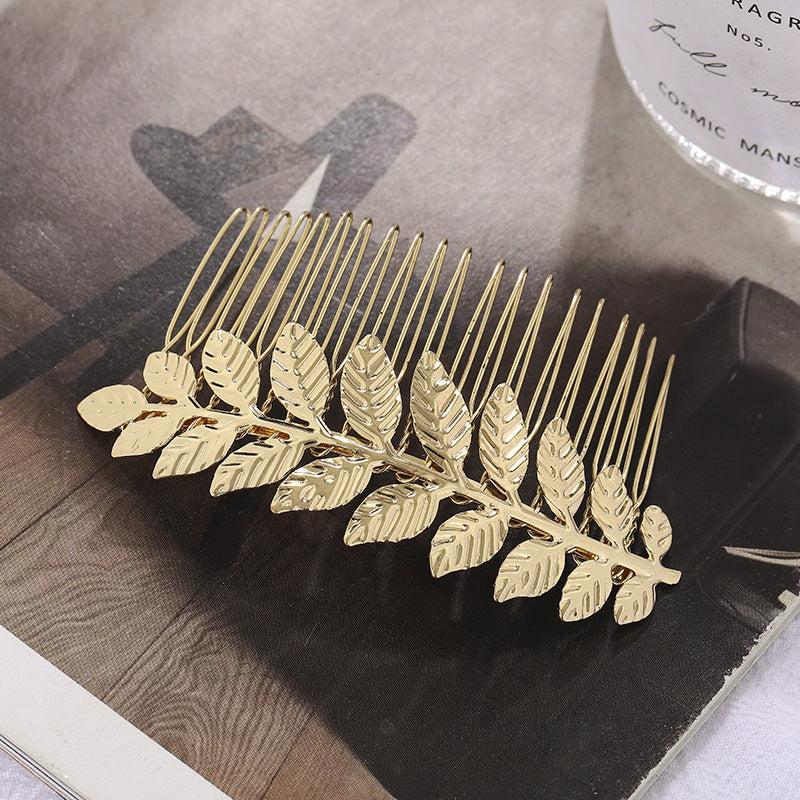 Leaf Hair Comb Silver Bridal Hair Piece