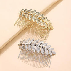 Leaf Hair Comb Silver Bridal Hair Piece