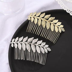 Leaf Hair Comb Silver Bridal Hair Piece