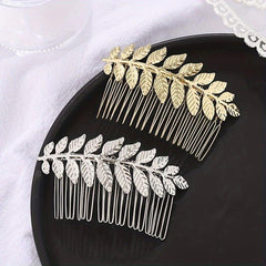 Leaf Hair Comb Silver Bridal Hair Piece