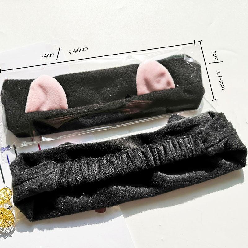 Cat Ears Headband Soft Hair Accessories for Spa Makeup